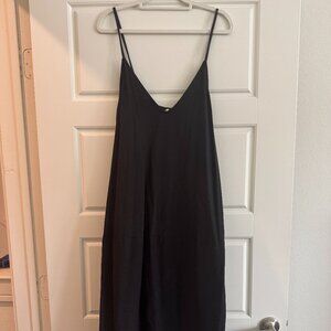 black maxi dress